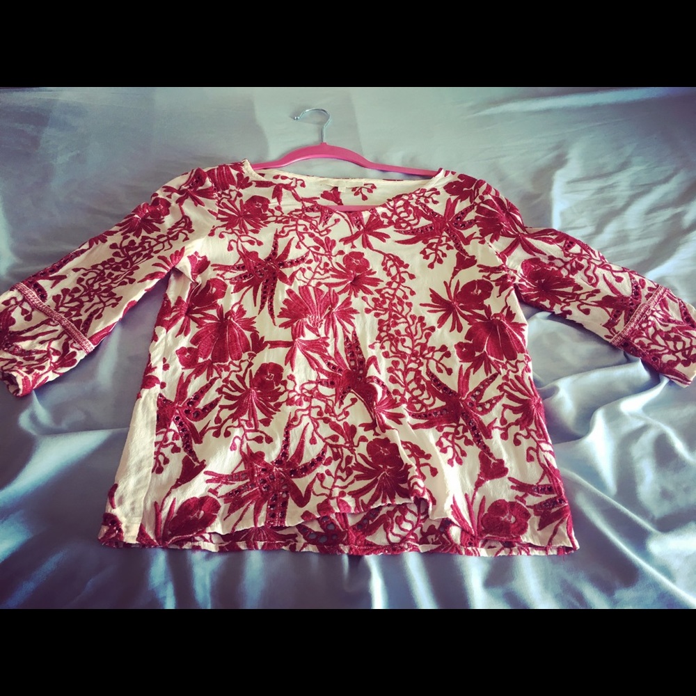 Maje's vintage embroidered blouse